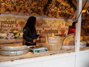 cheese at Christmas market